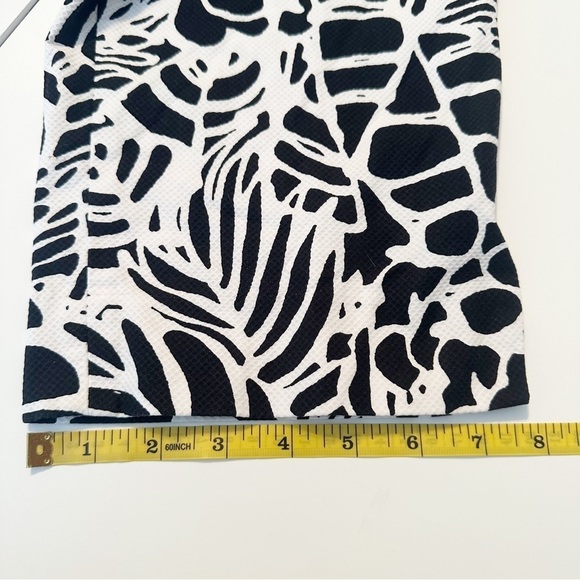 Talbots Hampshire Black White Print Pants - Size 16 - Picture 11 of 13